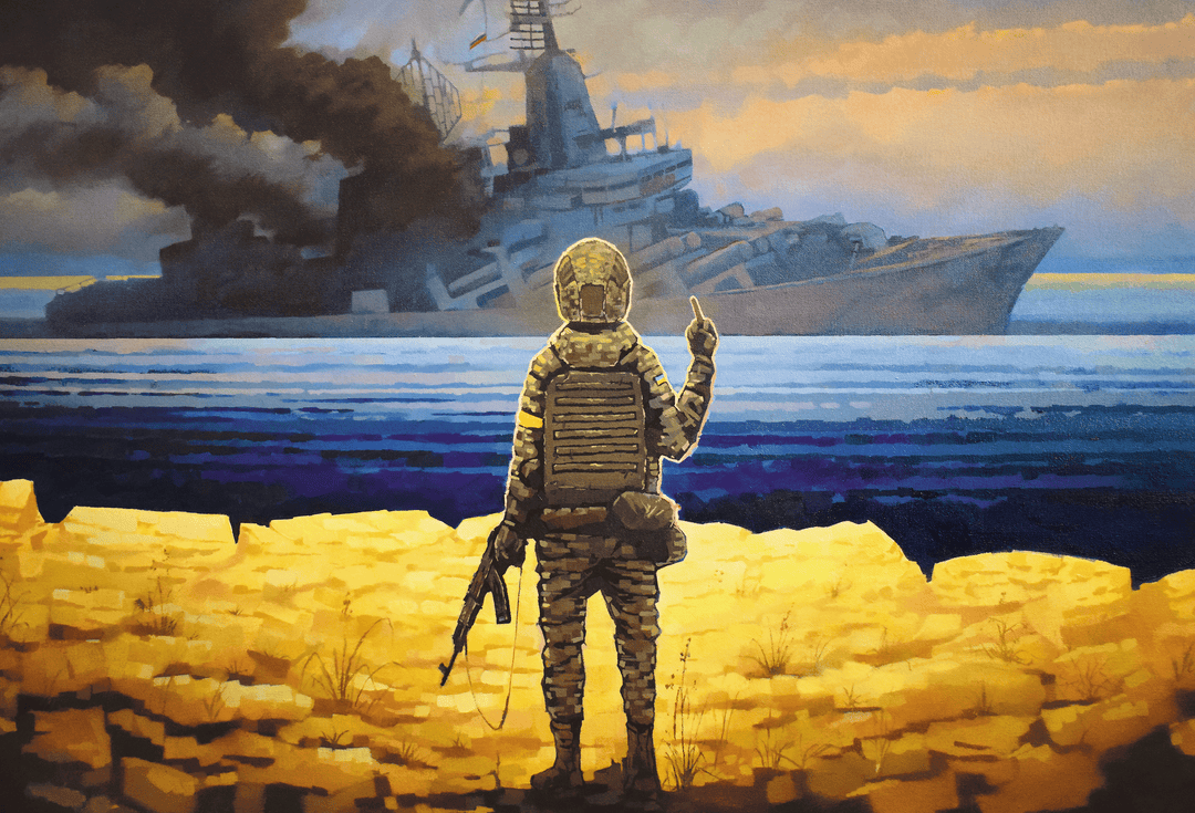 Russian warship… DONE!