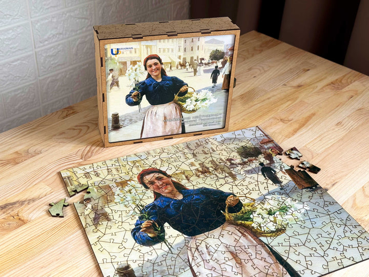 Kyiv Flowergirl by Mykola Pymonenko