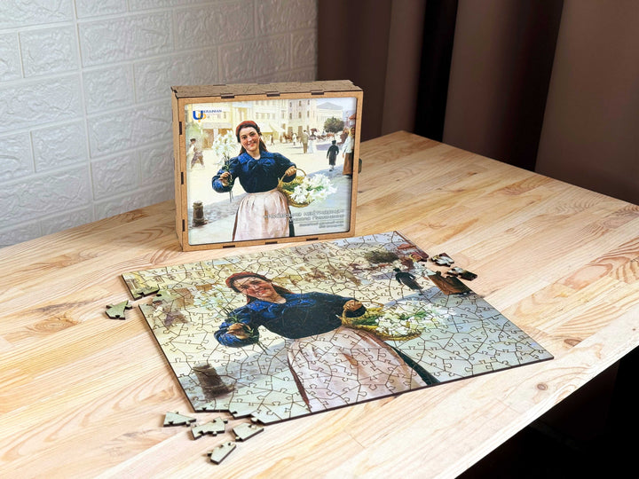 Kyiv Flowergirl by Mykola Pymonenko