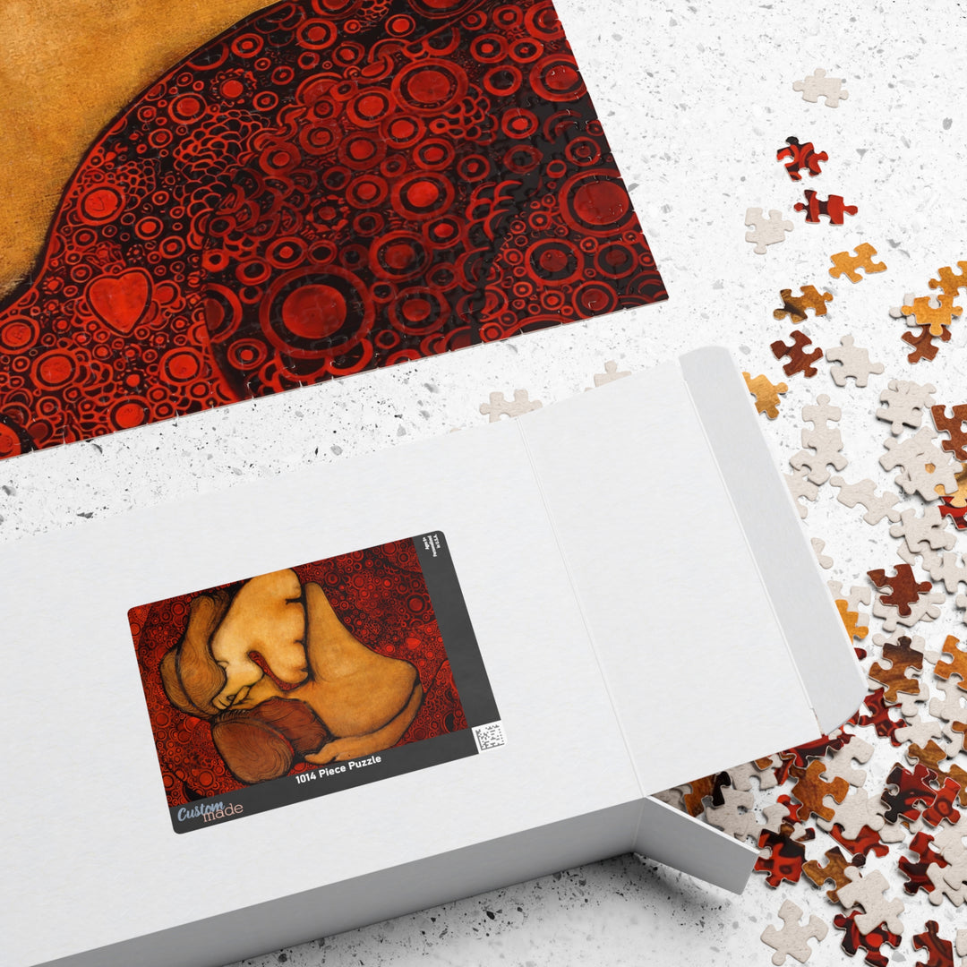 Kiss by Vsevolod Maximovych  — 110/252/520/1014-Piece Cardboard Jigsaw Art Puzzle