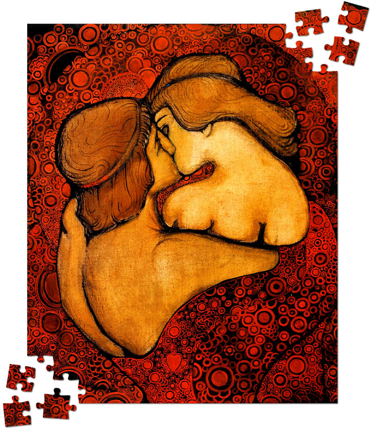 Kiss by Vsevolod Maximovych  — 110/252/520/1014-Piece Cardboard Jigsaw Art Puzzle