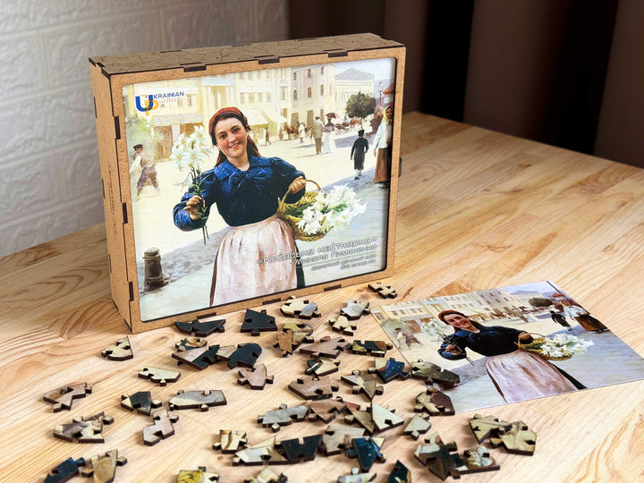 Kyiv Flowergirl by Mykola Pymonenko